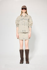 MICRO NON-DENIM SKIRT